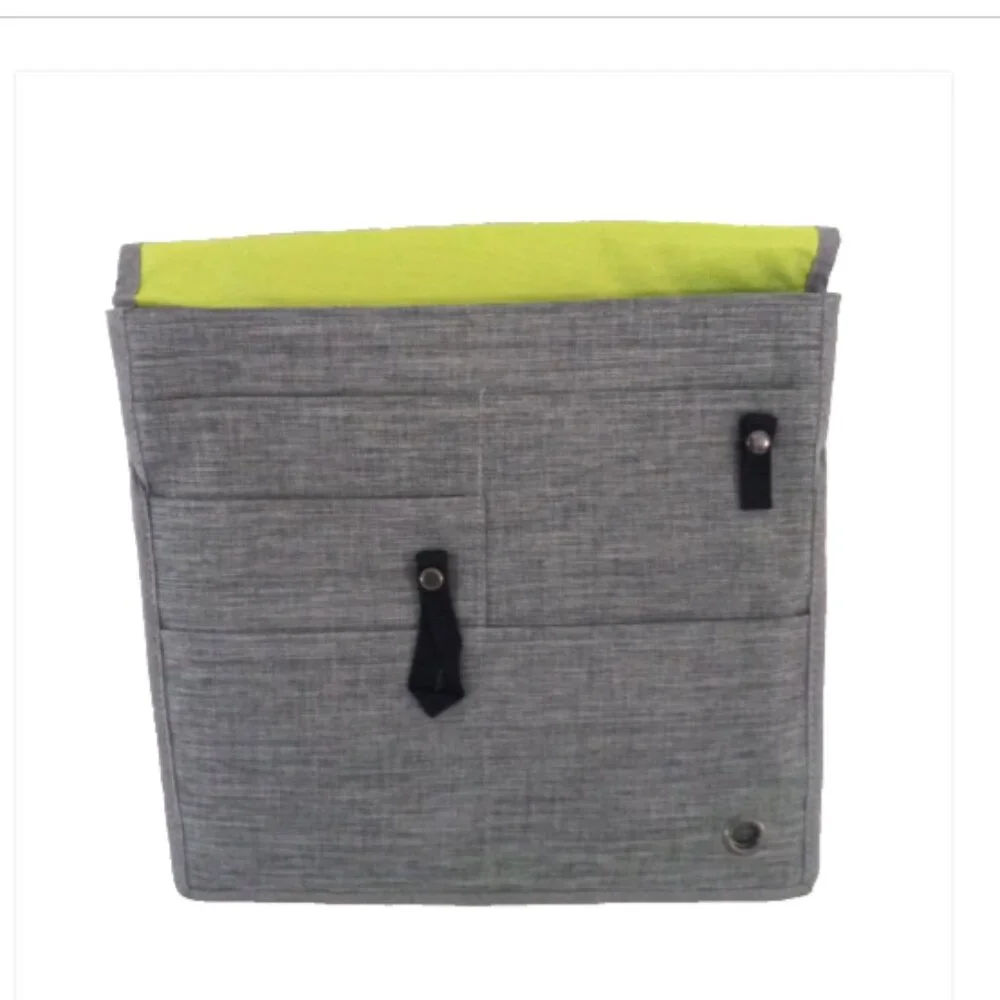 So Mine Travel Organizer Carry Case Ash Gray Lime Tablet Device Bag New NIP